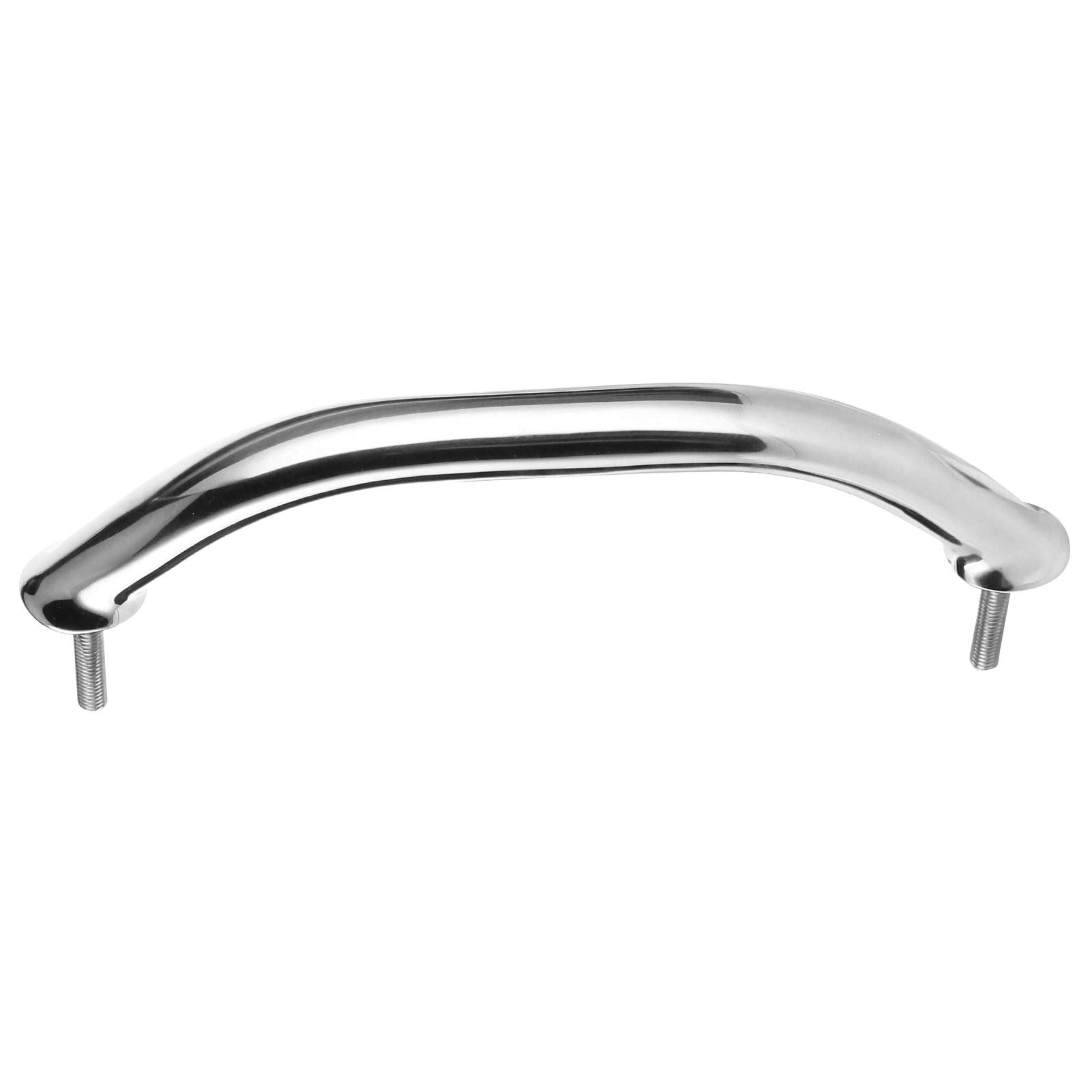 KIMISS Marine Handles for Boat Stainless Steel Boat Handrail Marine Grab Handle Marine's Grab Bar Handrail Handle Oval Rail Grip for Hatch Deck Silver (230mm)