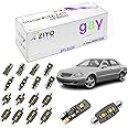 ZIYO ZPL5220 - LED Interior Light Kit Replacement for Mercedes Benz S Class W220 1995-2005, 6000K Xenon White Dome Light Bulbs Upgrage Error Free (W220 1995-2005 (22 Bulbs))