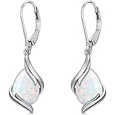 HPQQ Teardrop Earrings for Women 925 Sterling Silver Gemstone Dangle Earrings Fine Jewelry Birthday Gifts for Women Mom Wife