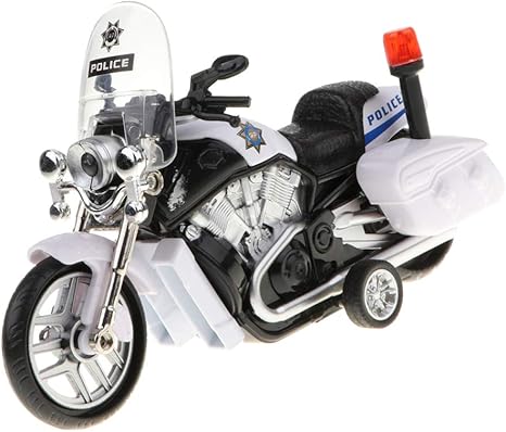 toy police motorcycle with lights