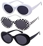 Authentic Clout Goggles Bold Oval Retro Mod Kurt Cobain Sunglasses Clout Round Lens