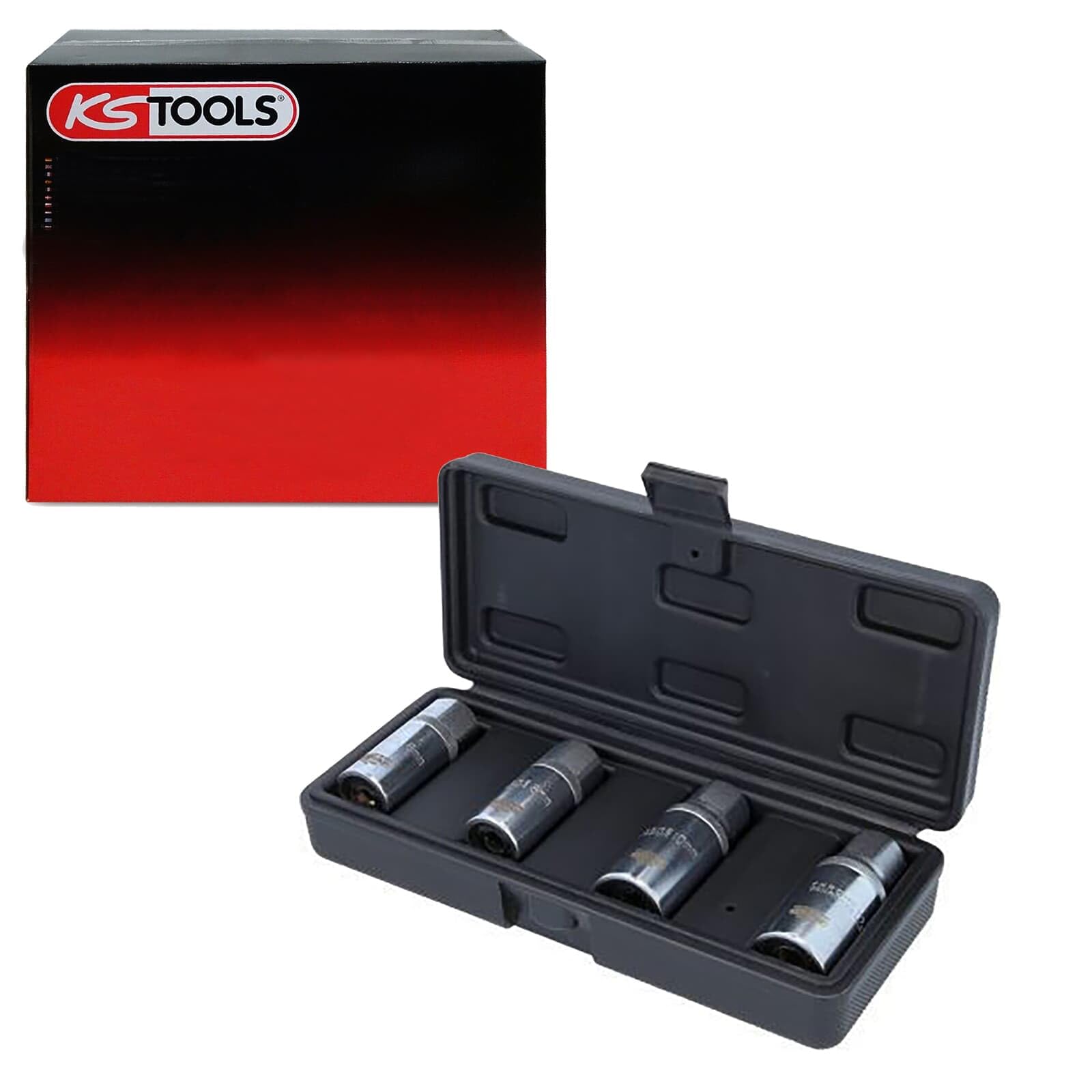 KS Tools 152.1100 M6-M12 1/2-inch Stud Extractor Set (4 Pieces)