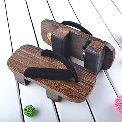 GK-O Mens Japanese Traditional Shoes Geta Wooden