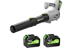 Sihuird Leaf Blower Cordless,21V 2x6.0Ah Electric Leaf Blower Cordless with Battery and Charger, with 680CFM/190MPH Variable Speed & Turbo Mode, Blowers for Lawn Care