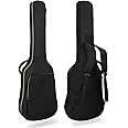 LETSROCK 38 40 41 Inch Electric Guitar Bag, Electric Guitar Gig Bag 0.35 Inch Waterproof Thick Padding Backpack Soft Electric Guitar Bag Dual Adjustable Shoulder Strap Pocket & Back Hanger Loop Black