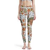 Girls Leggings Thanksgiving Leaf Grape Corn Turkey High Waisted Yoga Capris Custom Exercise Leggings