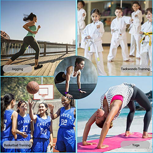 Wesoke Durable Ankle/Wrist Weights, Adjustable Straps, Mini Hand Leg Arm Cuff Weight Set for Women Men Kids Children Fitness Dancing Exercise Gym Workouts Aerobics (1 Pair, 1lb 2lb)