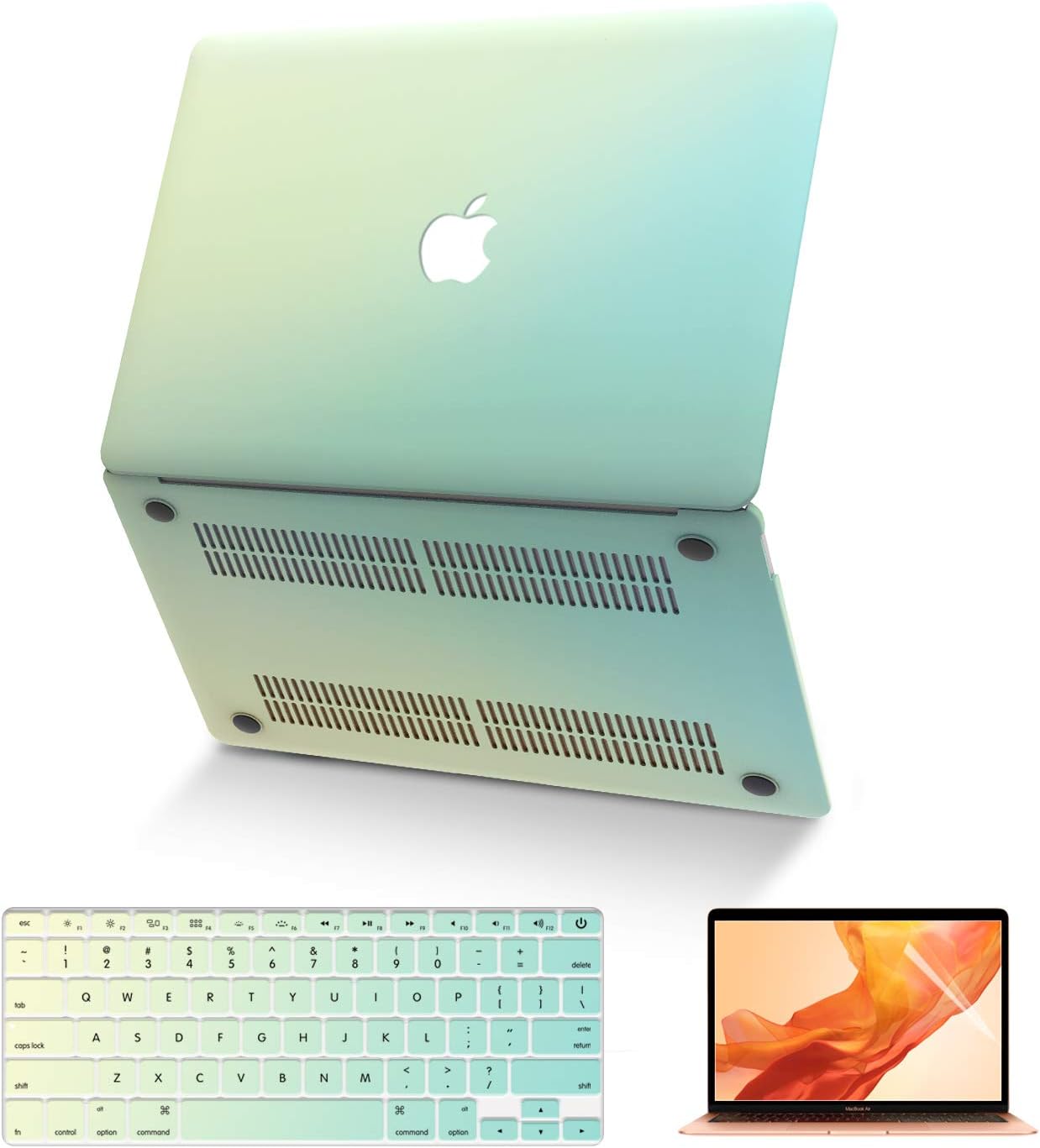 Anban MacBook Air 13 Inch Case (Model:A1369 & A1466, Older Version 2010-2017 Release), Ultra-Slim Plastic Hard Corner Protective Shell Cover with Keyword Cover Compatible for MacBook Air 13 Inch