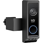 Anti-Theft Video Doorbell Mount for Eufy Doorbell E340/Wyze Duo Cam Doorbell, No-Drill Adjustable Mounting Bracket for Eufy E340, Apartment Door Camera Mount for Wyze Doorbell for Home Rentals Room