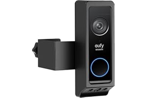 ANNKOIFU Anti-Theft Video Doorbell Mount for Eufy Doorbell E340/Wyze Duo Cam Doorbell, No-Drill Adjustable Mounting Bracket for Eufy E340, Apartment Door Camera Mount for Wyze Doorbell for Home Rentals Room
