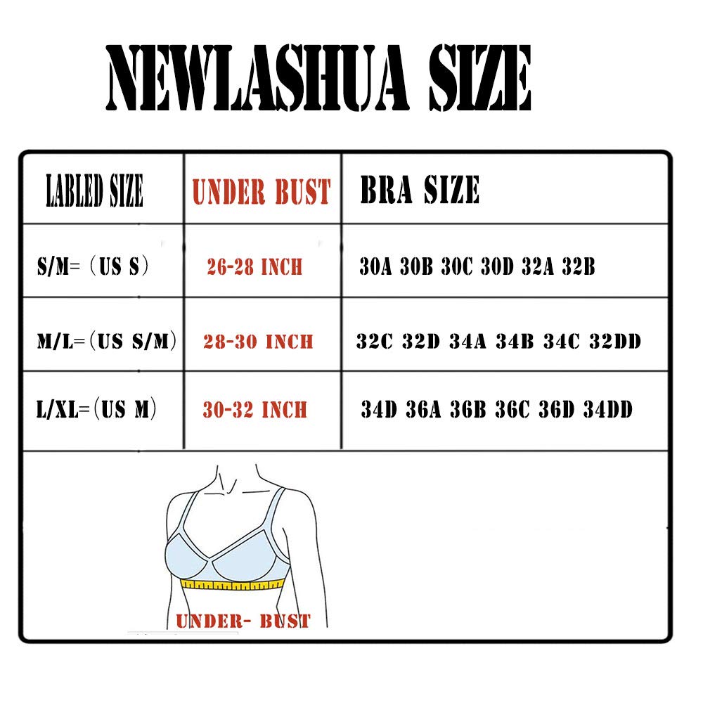 newlashua Women\'s High Support Quick Dry Racerback Workout Running Sports Bra Medium Grey