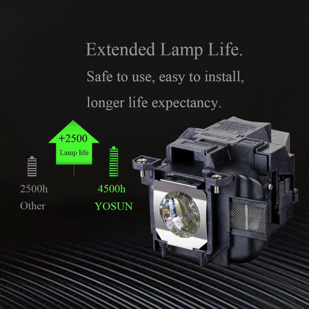 YOSUN Projector Lamp for Epson ELPLP88 V13h010l88 Powerlite Home Cinema 2040 1040 2045 740HD 640 EX3240 EX7240 EX9200 EX5250 EX5240 VS240 VS345 VS340 Replacement Projector Lamp Bulb - Image 3