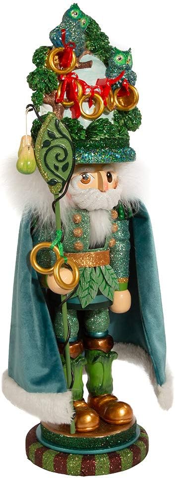 Nutcrackers - Kurt S. Adler HA0572 Hollywood Five Golden Rings Nutcracker, Multi-Colored, 17.5in