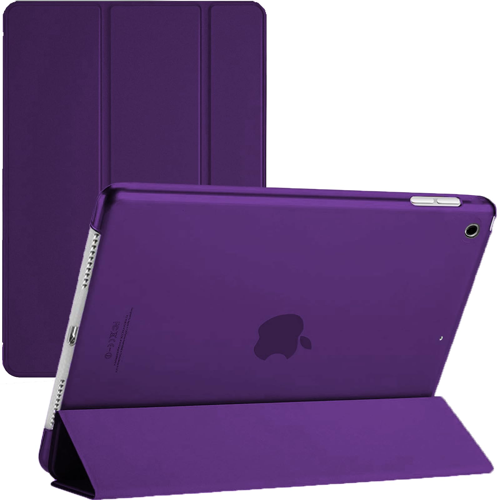 For iPad 10.2" (9th/8th/7th Generation 2021/2020/2019) Smart Case Ultra Slim Magnetic Cover with Auto Wake/Sleep for Apple iPad 10.2 (Purple) — image 1