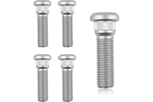 5PCS M12x1.5 Car Wheel Studs,48mm Long Car Wheel Bolts Compatible with Toyota,Chevrolet,Pontiac,Wheels Lug Studs Cars Accesso