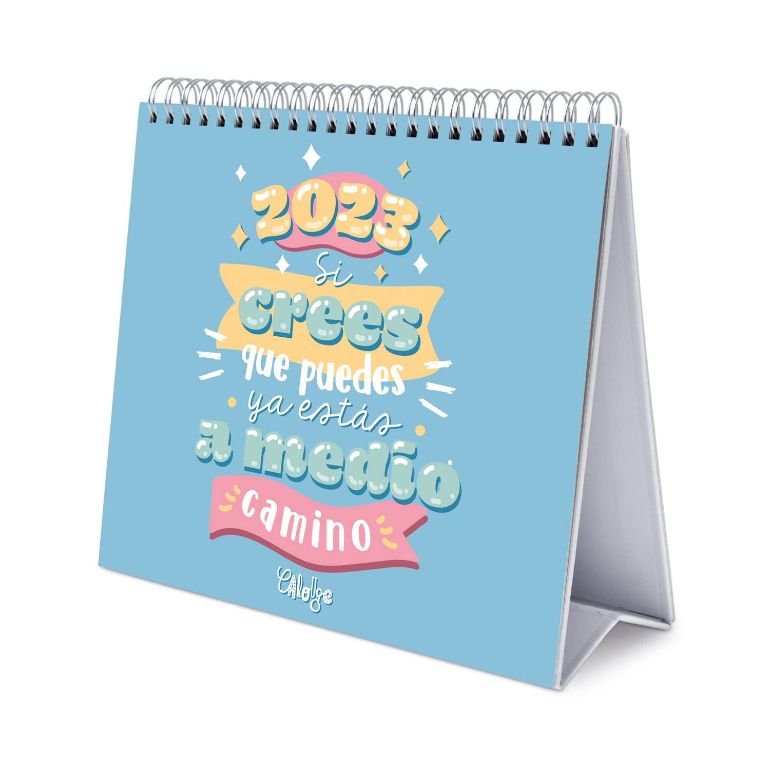 Grupo Erik Official Carouge Calendar 2023 - Desktop Calendar - Carouge Desk Calendar - 12 Month Planner - Cute Stationery (CS23016), 7 x 8 inches / 18 x 20 cm