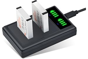 Pickle Power EN-EL12 Battery and LED Display Charger for Nikon S9900 S9700 S9500 S9300 S8200 S8100 S6300 S6200 S6100 S6000 AW