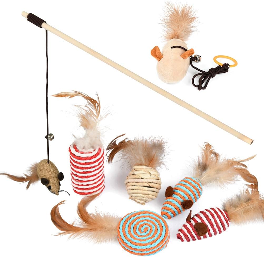 JAOMON 7 Pièces Ensemble Chats Jouets Interactifs, Jouet