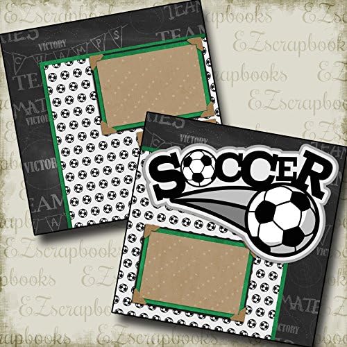 SOCCER - Premade Scrapbook Pages - EZ Layout 2188