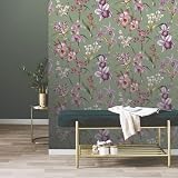 Rasch Maya Floral Wallpaper Orchids Lilac Multi Colourful Tropical Exotic view 5