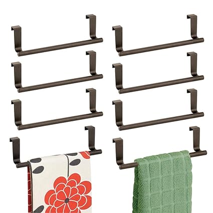 Buy Mdesign Decorative Metal Kitchen Over Cabinet Towel Bar Hang
