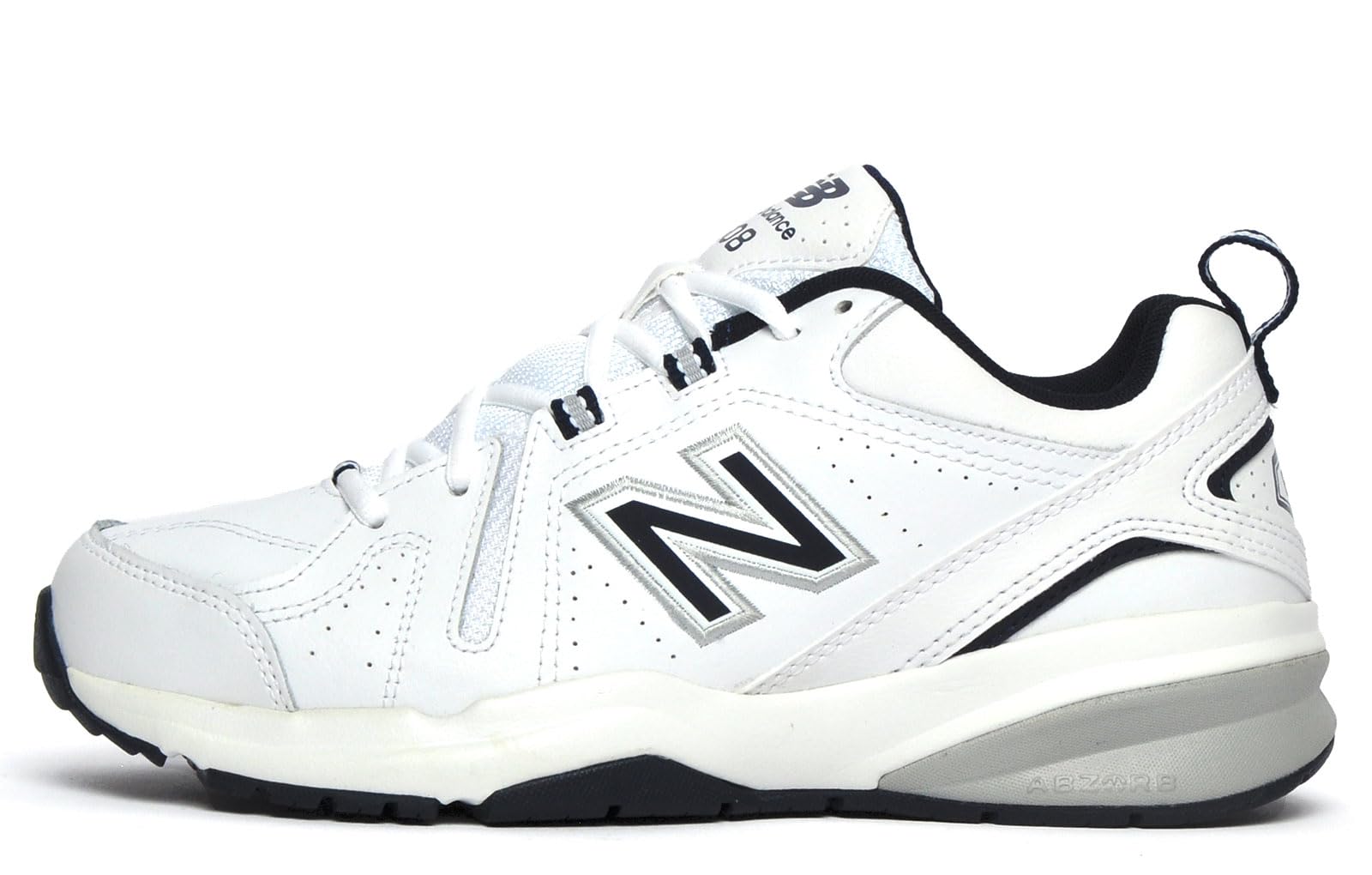 New Balance Men's 608 V5 Casual Comfort Cross Trainer, White/Navy, 11 - Image 3