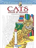 Creative Haven Cats Color by Number Coloring Book (Adult Coloring)
