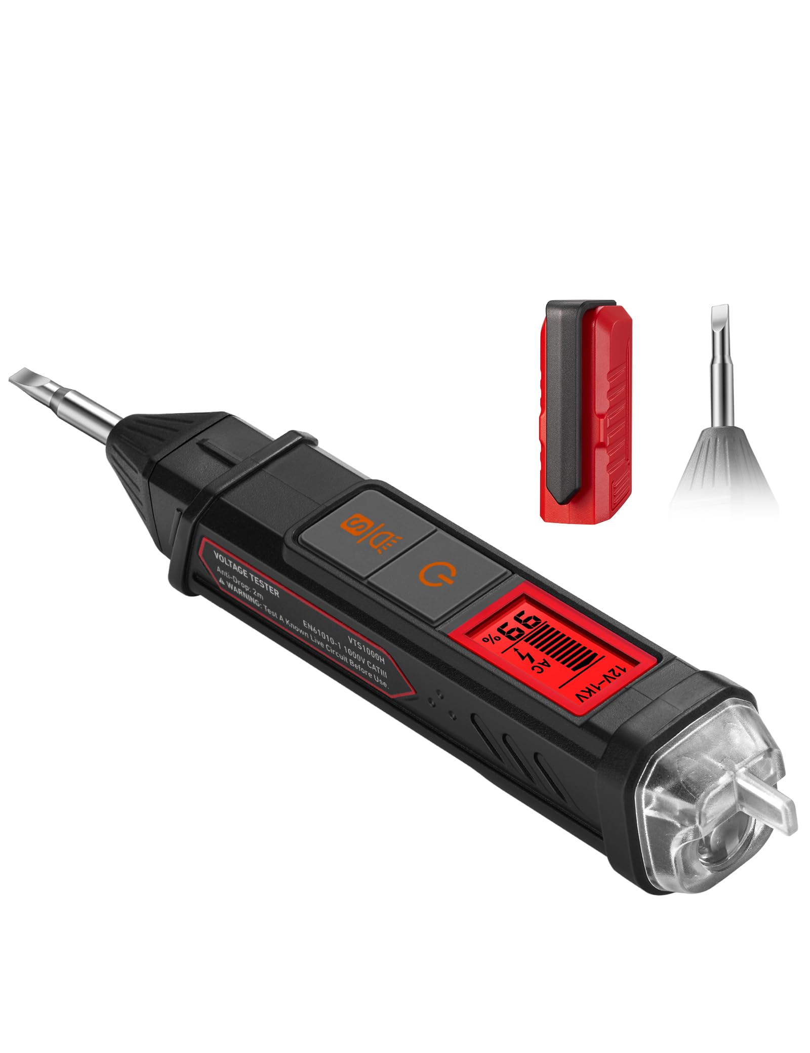 AstroAI Non Contact Voltage Tester Pen, 12-1000V/70V-1000 Adjustable Sensitivity AC Electrical Tester Pen with Flashlight, Buzzer Alarm, Wire Breakpoint Finder