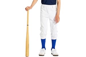 DEVOROPA 2T/3T/4T/5T to Big Kids Youth Boys Baseball Pants Girls Softball Pants Fast Pitch Tee Ball Practice Pants Pockets