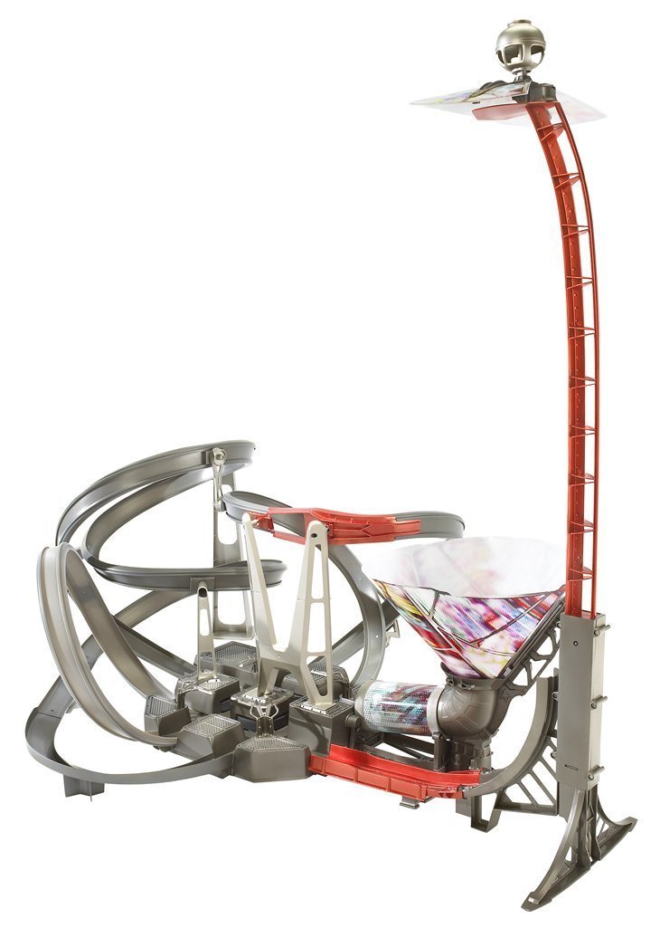 hot wheels speed racer sky jump track set