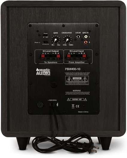 acoustic audio 10 inch subwoofer