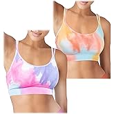 MAXXIM 2 Pack Workout Sports Bras Women Removable Padded Strappy Criss Cross Gym Yoga Bra