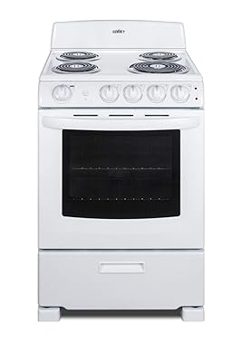 Summit 24" Freestanding Electric Range with Sensor Cooking