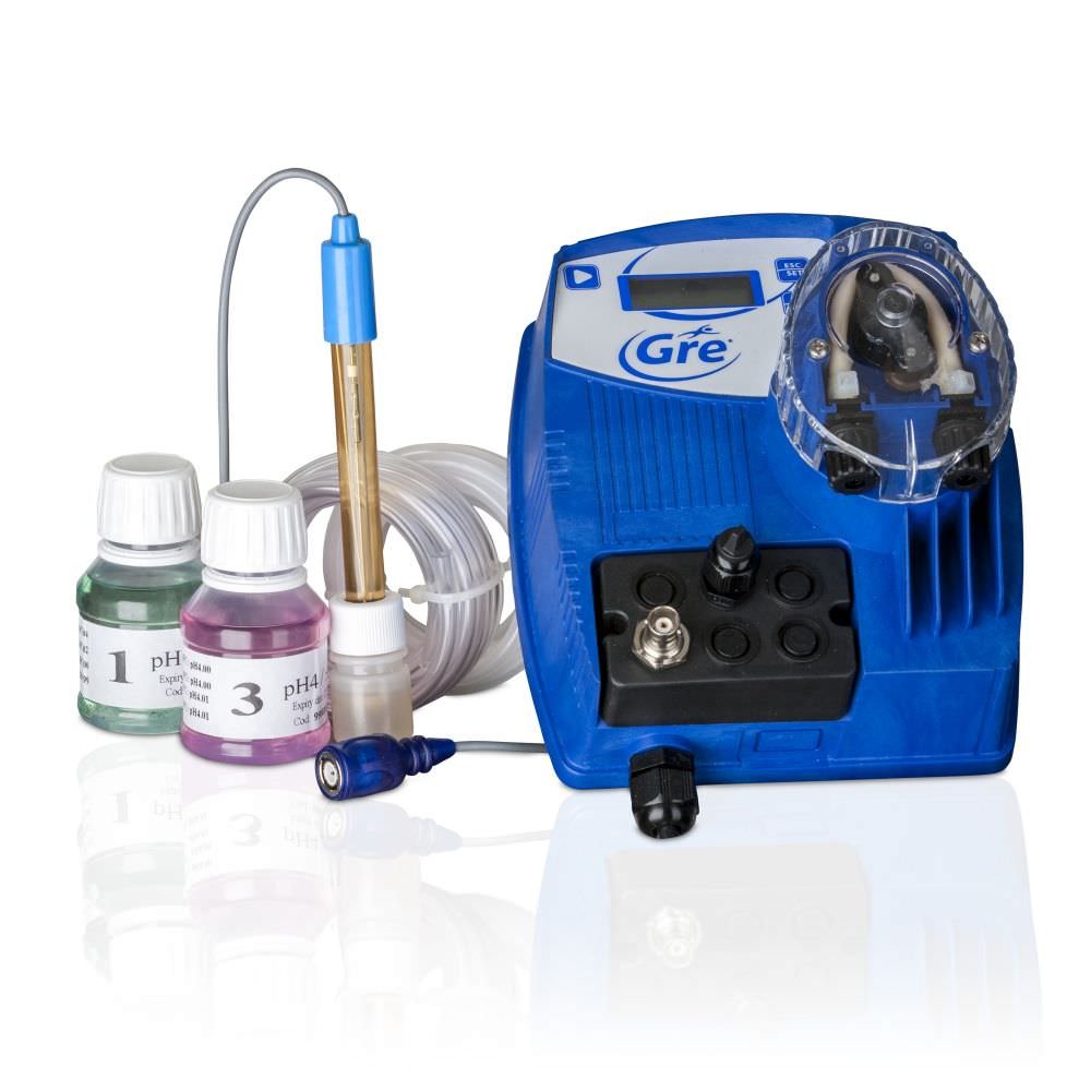 Gre CPH14 pH regulator with peristaltic pump, suitable for in-ground pools.