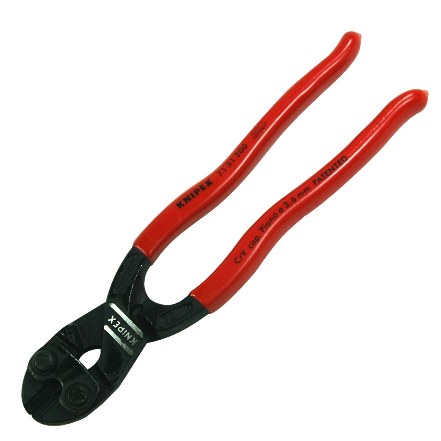 KNIPEX - 71 31 200 Herramientas - Cortador de pernos compacto CoBolt con hoja dentada (7131200), 8 pulgadas