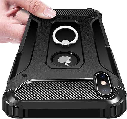Amazon Co Jp Iphone Xs Max ケースリング付き Tpu シリコン 米軍mil規格 Tpu Pc 二重構造 擦り傷防止 対応 軽量 薄型 指紋防止 高耐久ケース スリム スタンド機能 全面保護カバー スマホケース 耐衝撃 衝撃吸収 落下防止 アイフォン Iphone Xs Max ケース カメラ保護