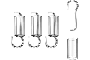 Sgphrzlt 4 Set Blind Wand Replacement Hook and Sleeve, Tilt Wand Wire and Sleeve Collar for Window, Vertical Blinds Repair Ki