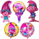Trolls Happy Birthday Party Balloons (5 Pack)