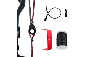 - QI HUO JU - Archery Peep Sight, 1/4" 3/16" Peep Sights Tubing with Bowstring Separator Tool Bow String Splitter Tube Peep Sight for Compound Bow