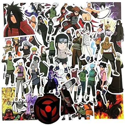 TUDUDU 51Pcs Japan Anime Naruto Cartoon Graffiti Stickers For Computer Pad Phone Laptop Tv Fridge Bicycle Waterproof Decal Sticker