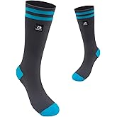 LEAKDRY Waterproof Socks,Merino Wool,Mid Calf,Skiing & Snowboarding,Cold Weather Thermal Warm Socks