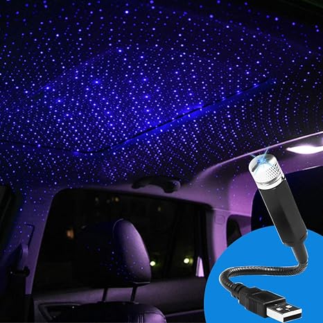 romantico cielo estrellado proyector luces portatil ajustable galaxia lampara usb flexible lampara adorno para dormitorio fiesta auto techo estrella