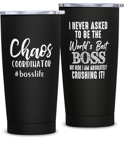 SoHo Boss Gift Beer Mug - 24oz Stainless Steel Insulated Tumbler With Handle, 'Coolest Boss Ever' Engraved (Gift Boxed) - View #2