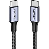 UGREEN USB C Cable 100W, PD Type C Fast Charging Cord Compatible with iPhone 17 16 15 Pro Max, Galaxy S25 S24 Ultra, Tab S11,