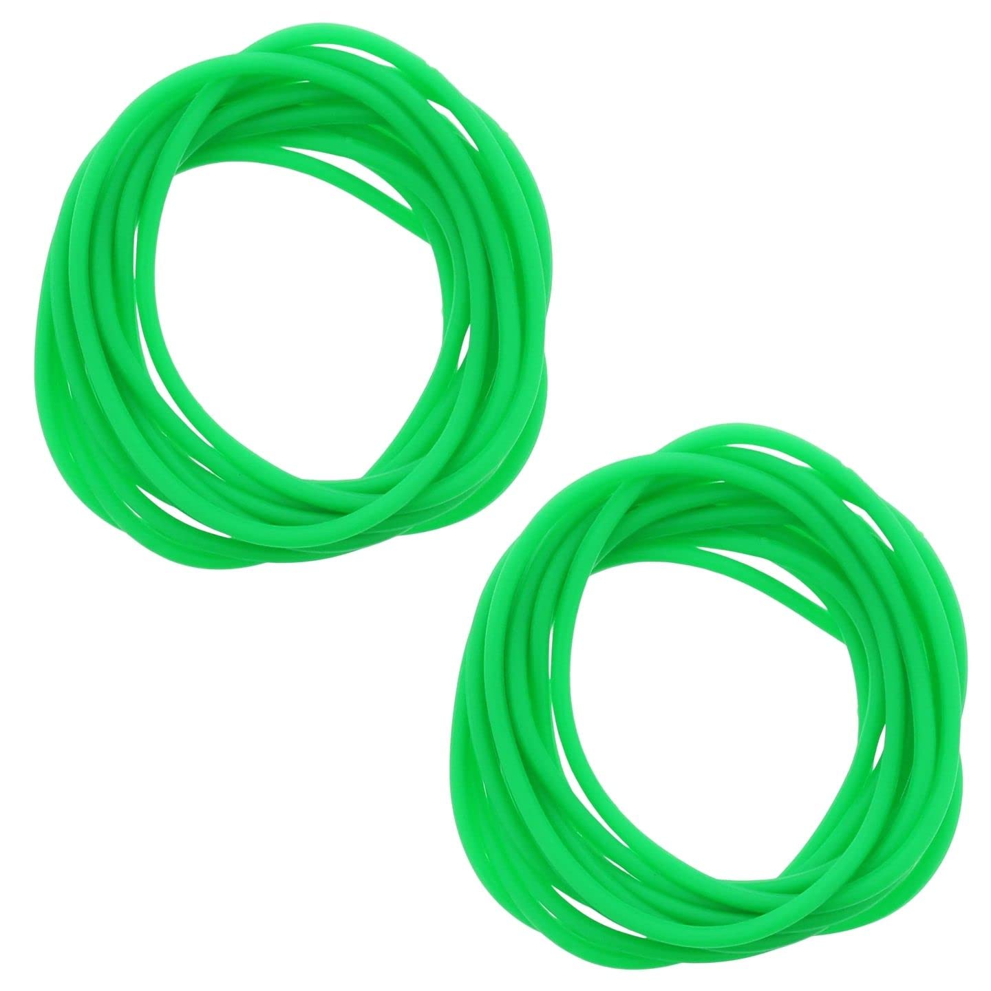 Topkids Accessories 24pc Gummy Bracelets Rubber Bangles Kids Party Bag Favour Fillers Jelly Jewellery Wrist Bands 80s Neon 90s Fancy Dress Fashion Wristbands (Neon Green)