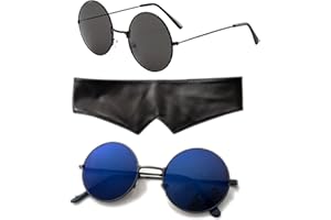 P1PSZ Gojo-Satoru Glasses Blindfold Sunglasses Anime Go-jo Blue Black Costume Prop