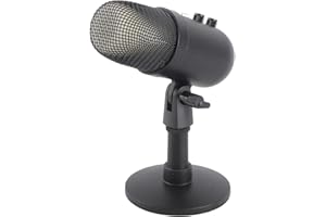 Tomantery Condenser USB Microphone Professional Gain Control for PC Live Broadcast, Conference, Karaoke with Sound Processing