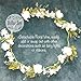 Bobo and Bee - Enchanted Bed Canopy Mosquito Net For Girls, Kids, Baby, With Detachable Cream Rose and Ivy Garland - Twin Size, White with Satin Trim - Perfect Boho Woodland Nursery Decor