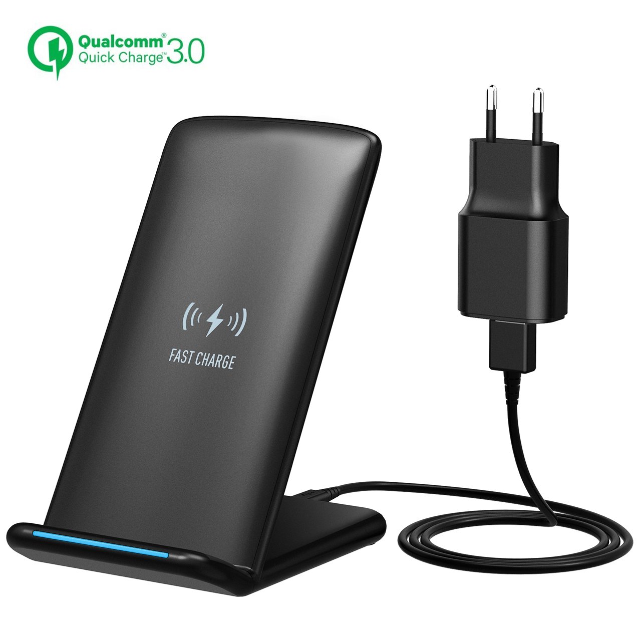 Holife Cargador Inalámbrico QC  Versión Actualizada con Adaptador de Cargador Rápido