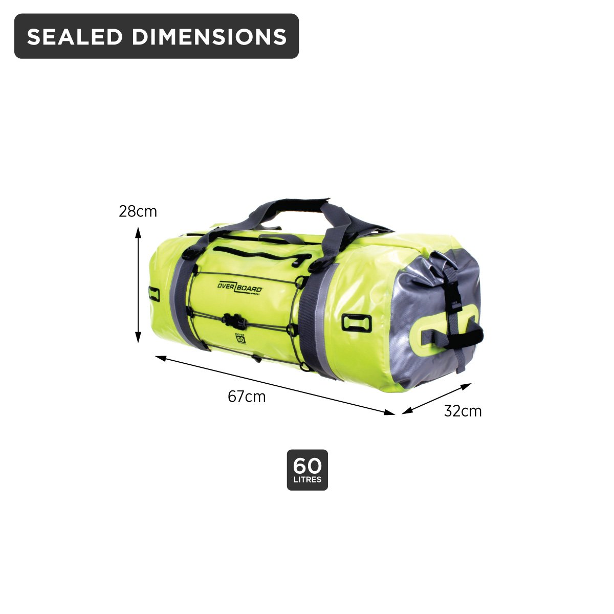 Overboard Waterproof Pro-Vis Duffel Bag 